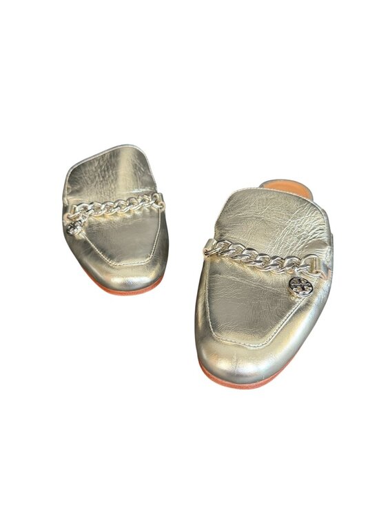 Tory Burch Shoes - Tory Burch Mini Benton Loafer Slide In Spark Gold Leather, Size 6M WORN ONCE